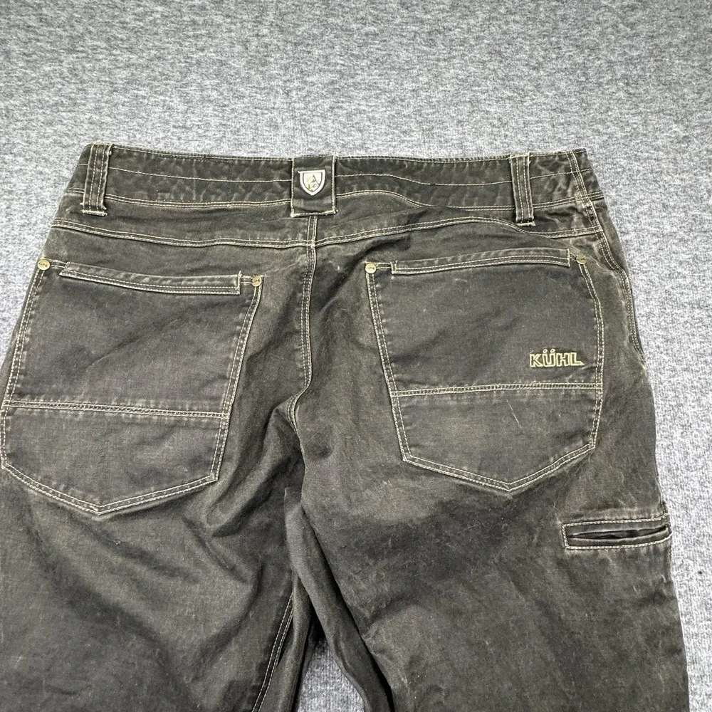 KUHL Rydr Pants Men's 34x30 Brown Vintage Patina Dye Heavy Duty Outdoor Workwear
